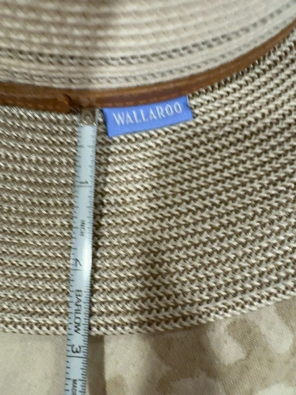 Wallaroo Petite Kristy Hat UPF 50+ NWT Ivory Taupe Sun Hat